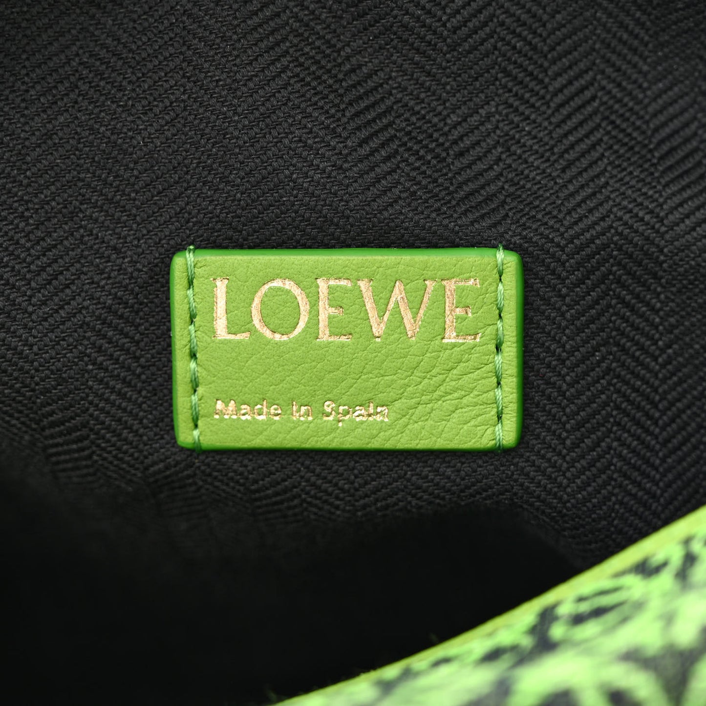 Jacquard Anagram Calfskin Small Cubi Bag Apple Green