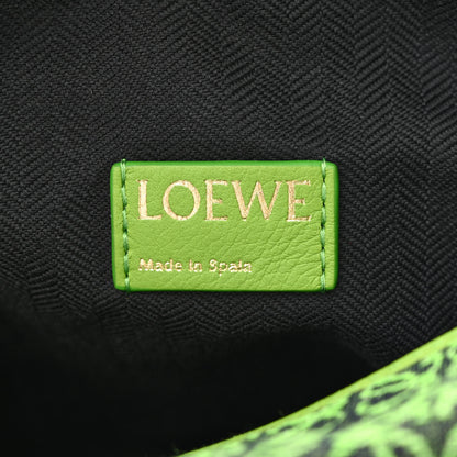 Loewe Jacquard Anagram Calfskin Small Cubi Bag Apple Green 6 of 11