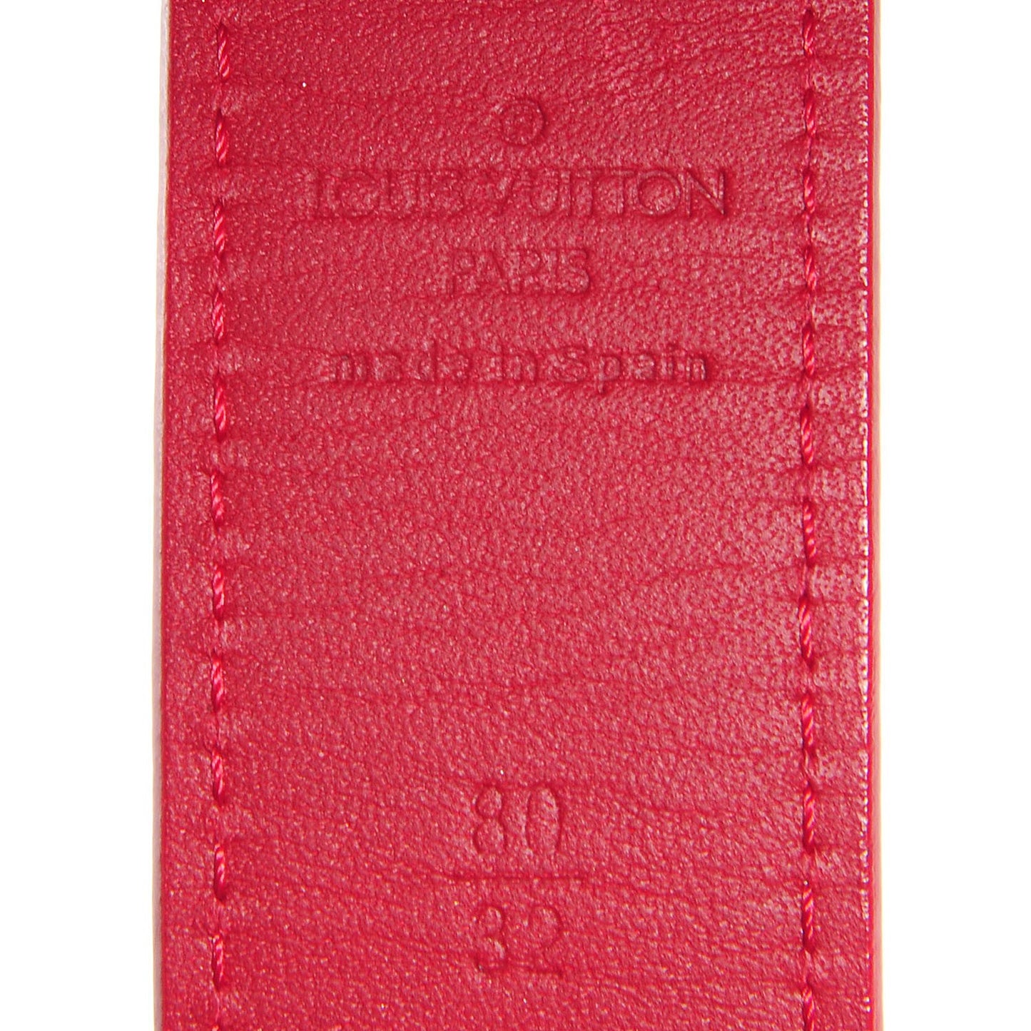 Monogram Multicolor LV Cut Reversible Belt 80 32 White Grenade