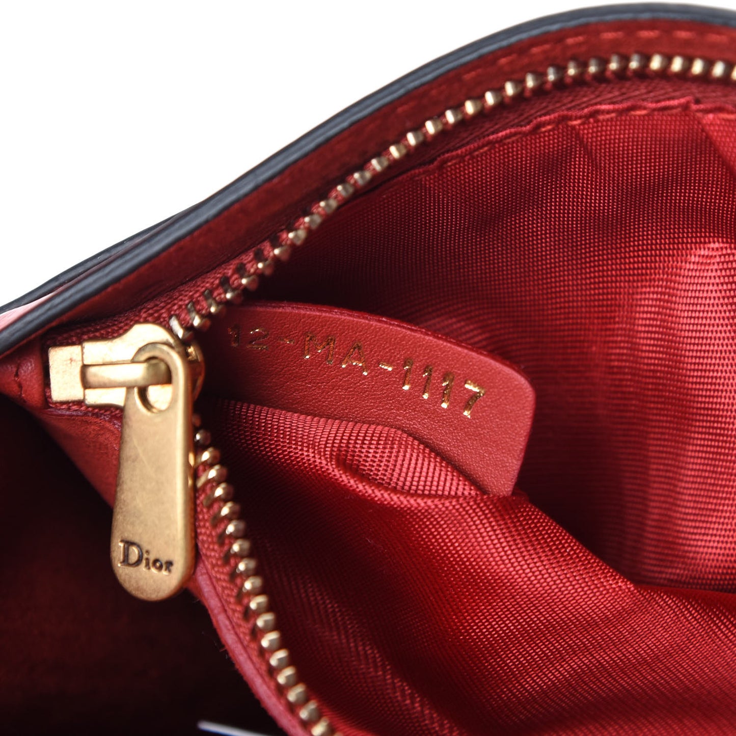 Calfskin Embossed Stars Wallet on Chain Rouge Gold