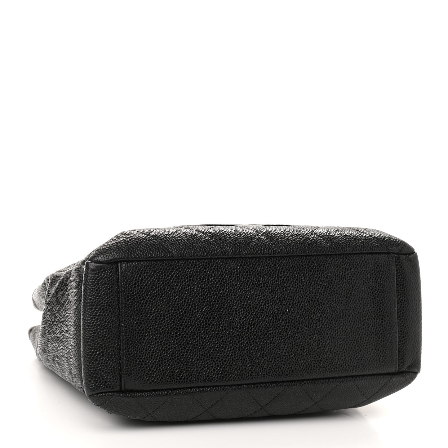 Caviar Quilted Petit Shopping Tote PST Black