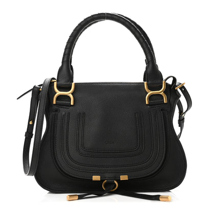 Chloe Calfskin Small Marcie Satchel Black 1 of 9