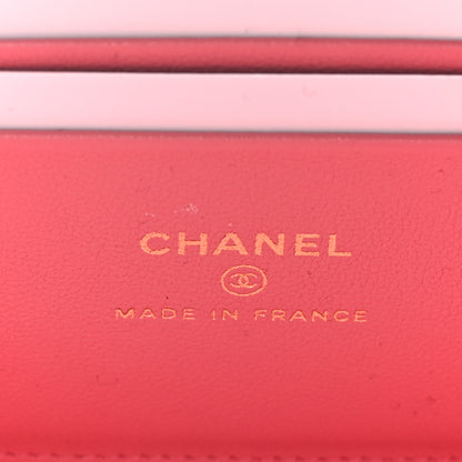 Chanel Lambskin Quilted Small Top Handle Vanity Case With Chain Pink 7 of 11