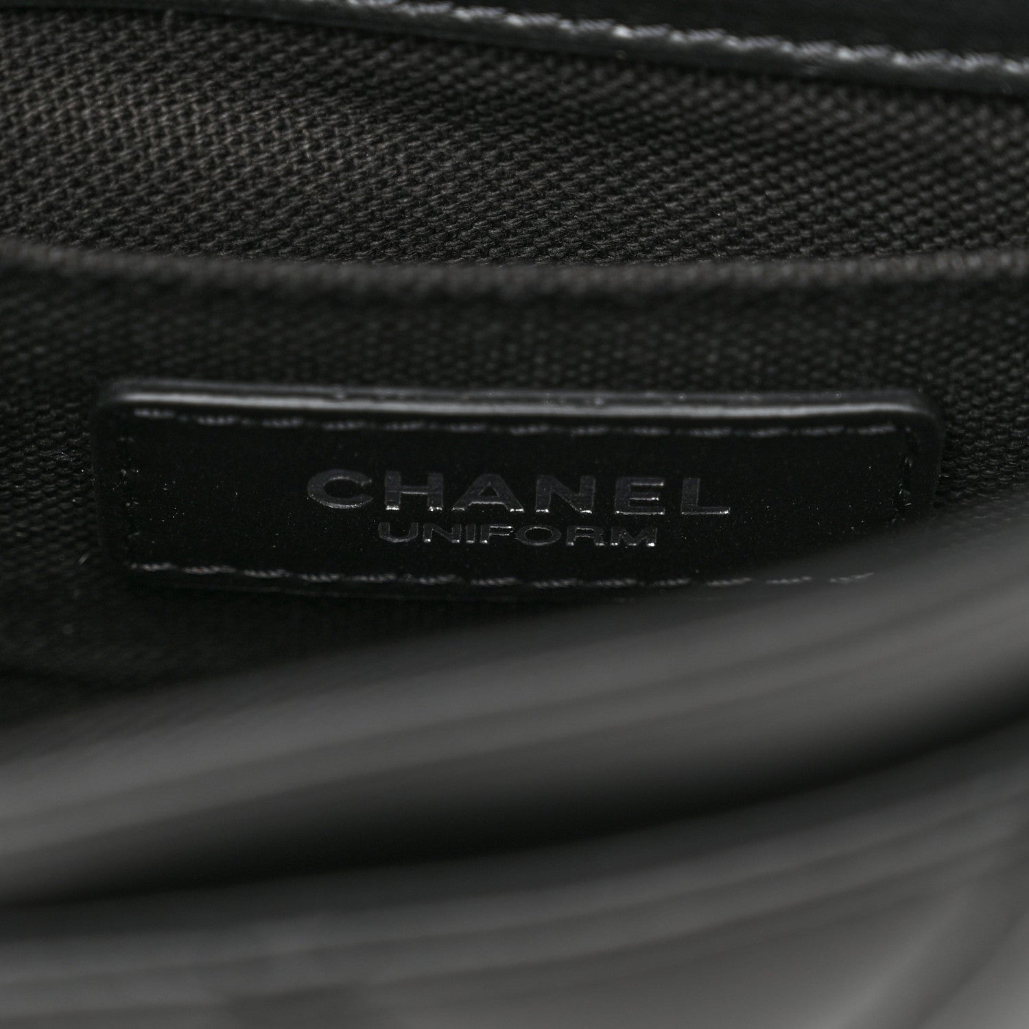 Chanel Calfskin Quilted CC Uniform Flap Belt Bag Black 6 of 11