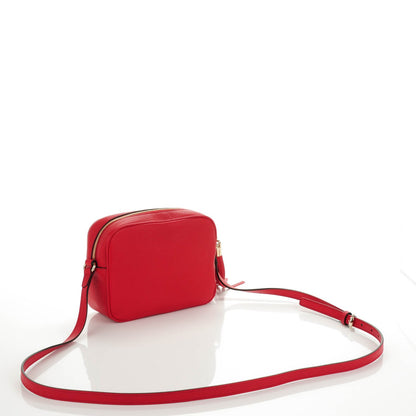Gucci Pebbled Calfskin Small Soho Disco Bag Tabasco Red 3 of 7