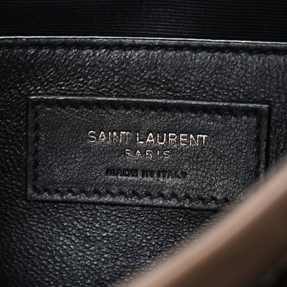 Saint Laurent Crinkled Calfskin Matelasse Monogram Baby Niki Chain Satchel Natural Tan 6 of 12