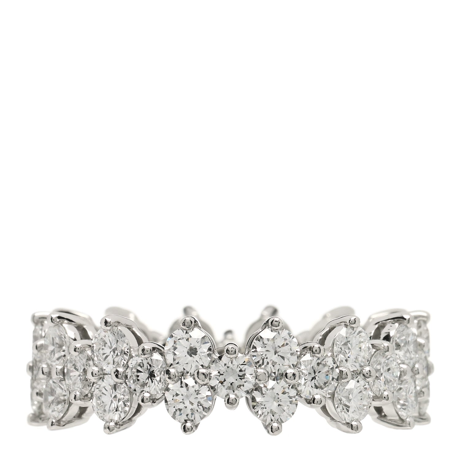 Tiffany Platinum Diamond Aria Eternity Ring 50 5.25 1 of 5