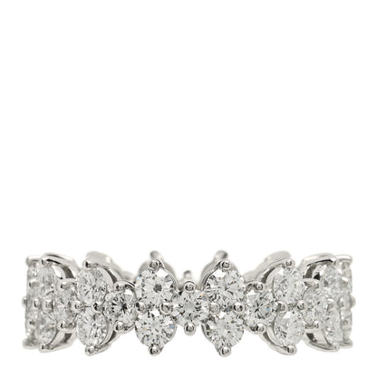 Tiffany Platinum Diamond Aria Eternity Ring 50 5.25 1 of 5