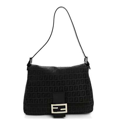 Fendi Zucchino Mama Baguette Black Moro 1 of 8