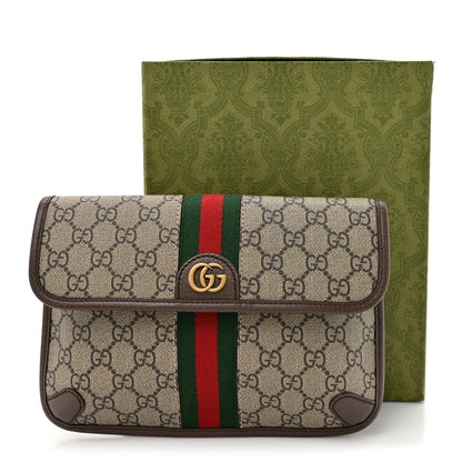 Gucci GG Supreme Monogram Web Small Ophidia Belt Bag Brown 12 of 12