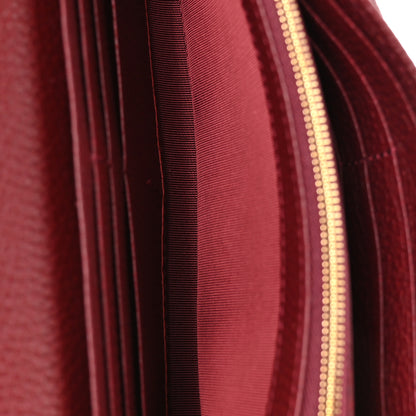 Gucci Pebbled Calfskin Jackie 1961 Chain Wallet Burgundy 5 of 10