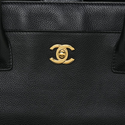 Chanel Calfskin Tall Cerf Tote Black 8 of 16