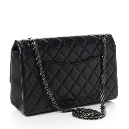 Chanel Aged Calfskin Quilted 2.55 Reissue 226 Flap Black 3 of 13