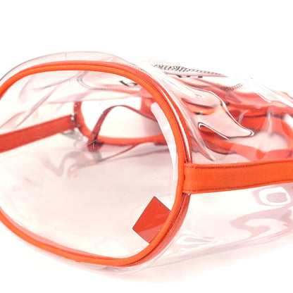 Prada Plexiglass Canapa Small Shopper Tote Arancio 11 of 12