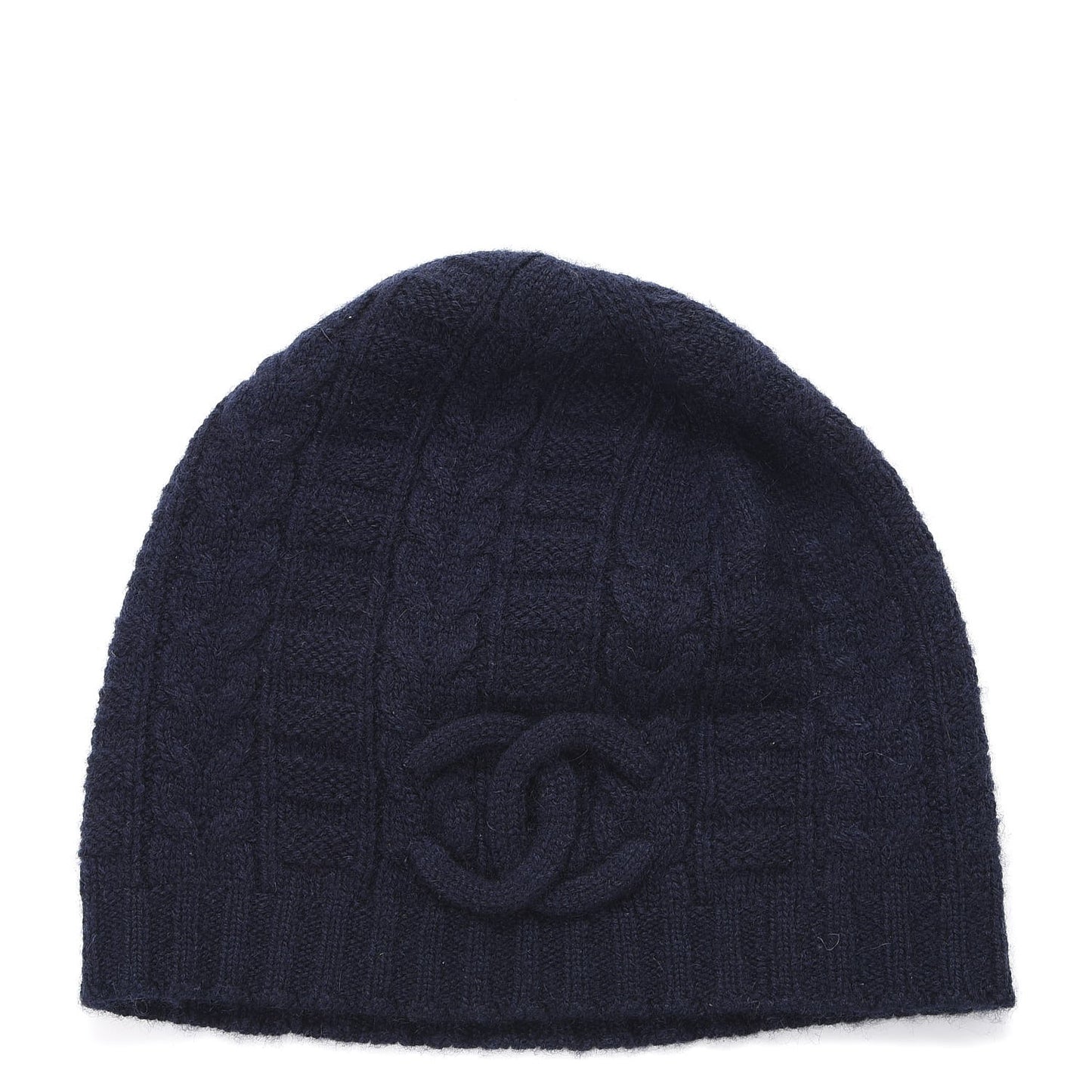 Merino Wool CC Beanie Hat Navy