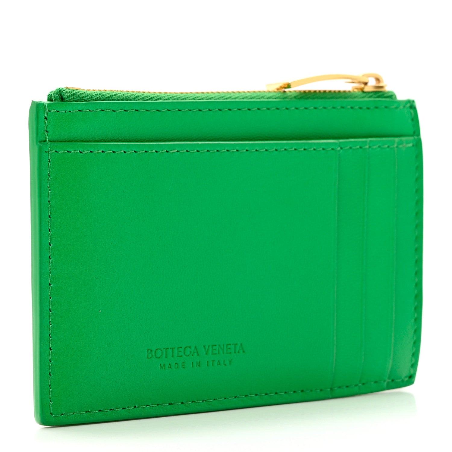 Bottega Veneta Nappa Maxi Intrecciato Zip Card Holder Parakeet 3 of 6