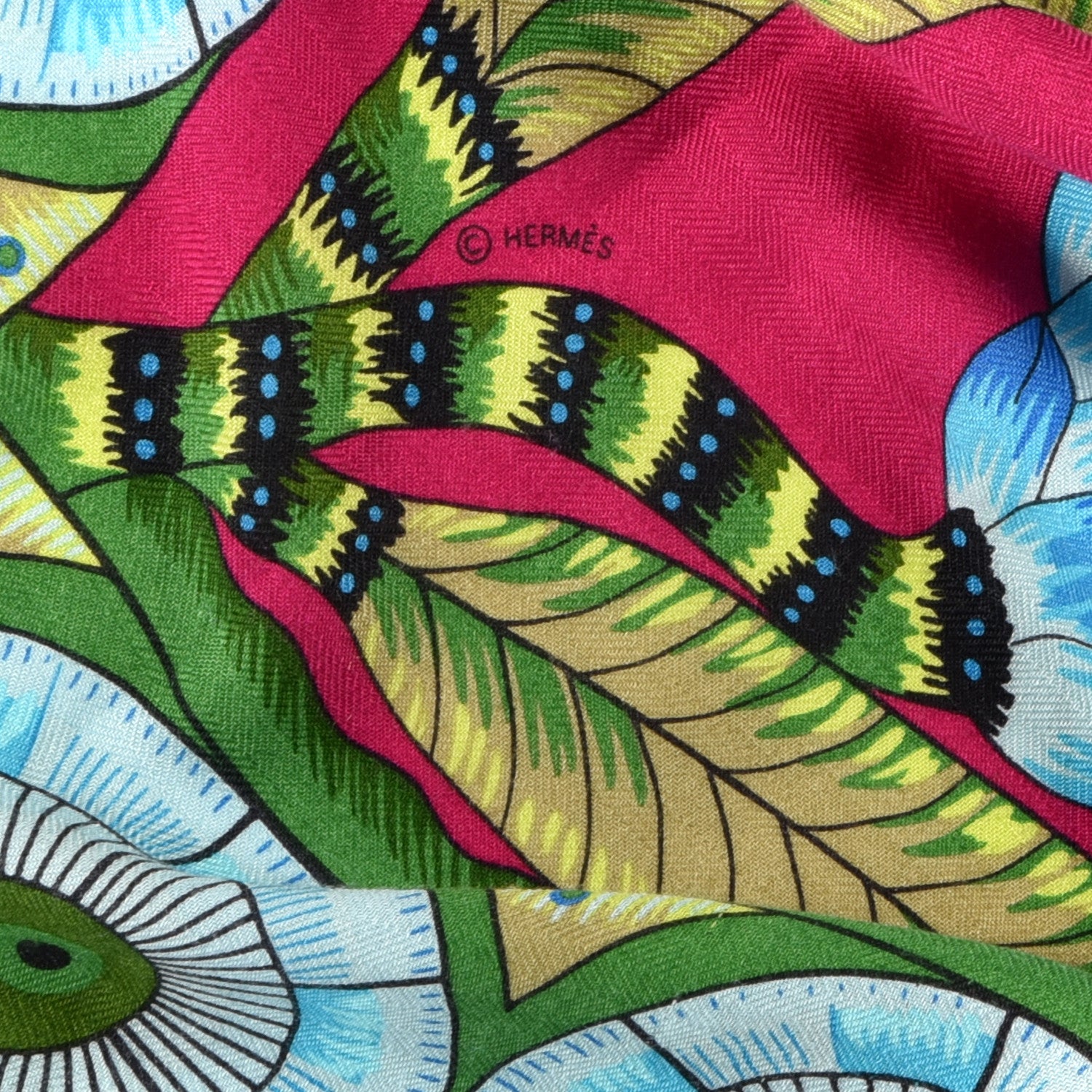 Hermes Cashmere Silk The Savana Dance Shawl 140 2 of 3