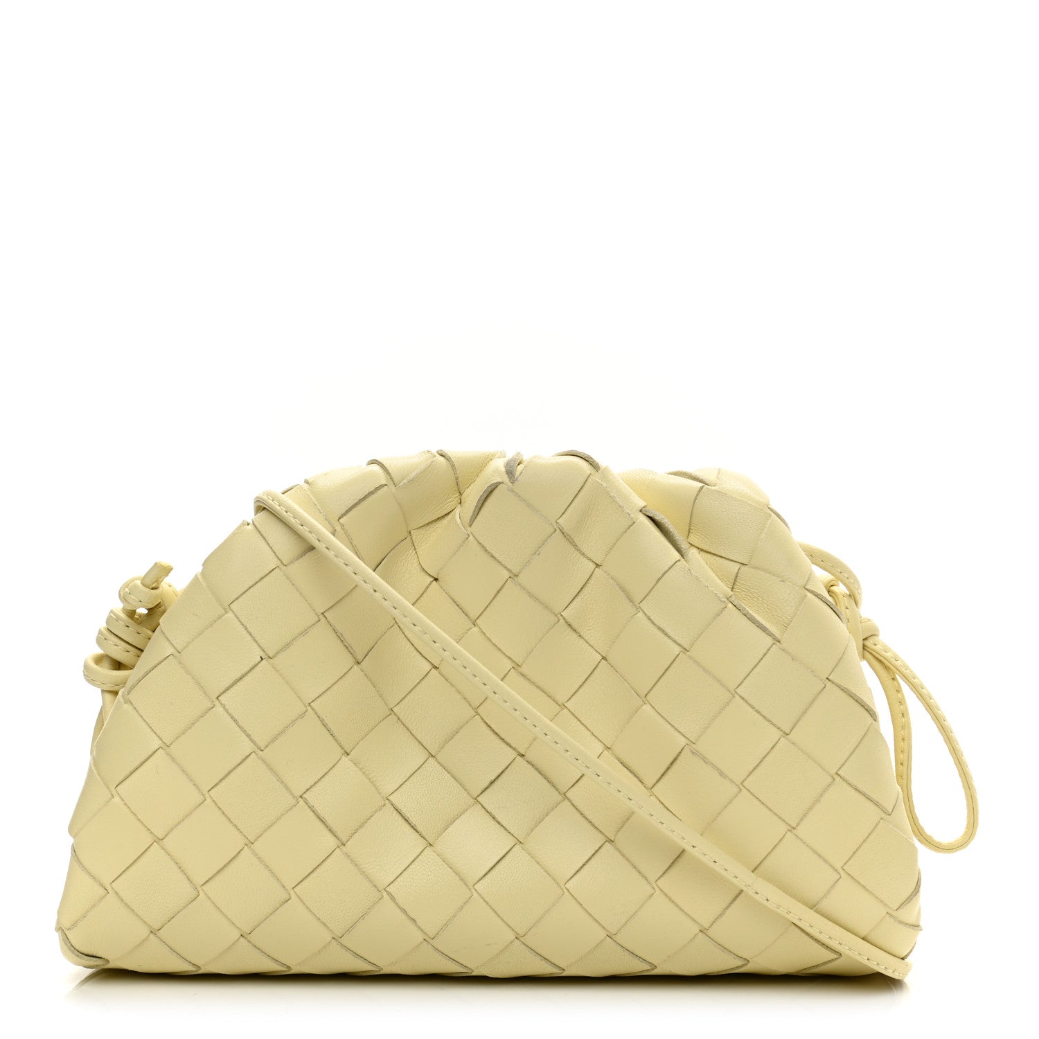 Bottega Veneta Nappa Intrecciato The Mini Pouch Lemon Washed 1 of 10
