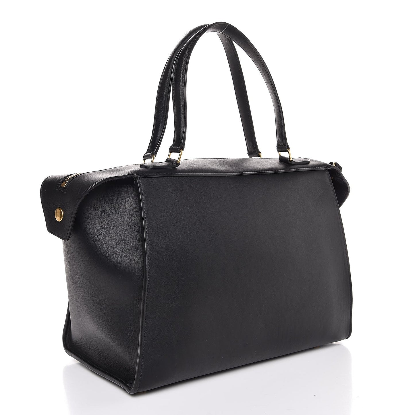 Smooth Calfskin Small Ring Bag Black