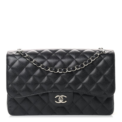 Chanel Caviar Quilted Jumbo Double Flap Black 1 of 11