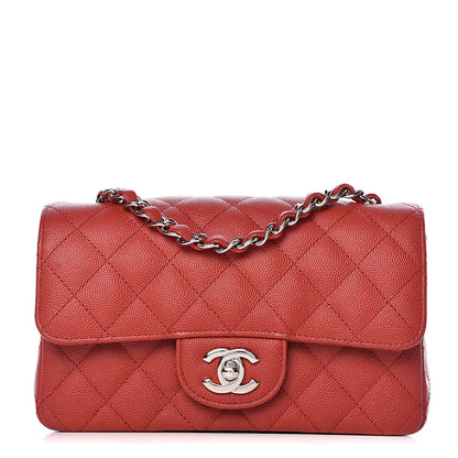 Chanel Caviar Quilted Mini Rectangular Flap Red 1 of 10