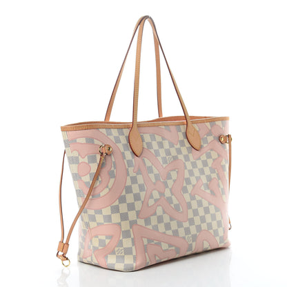 Louis Vuitton Damier Azur Tahitienne Neverfull MM 3 of 14