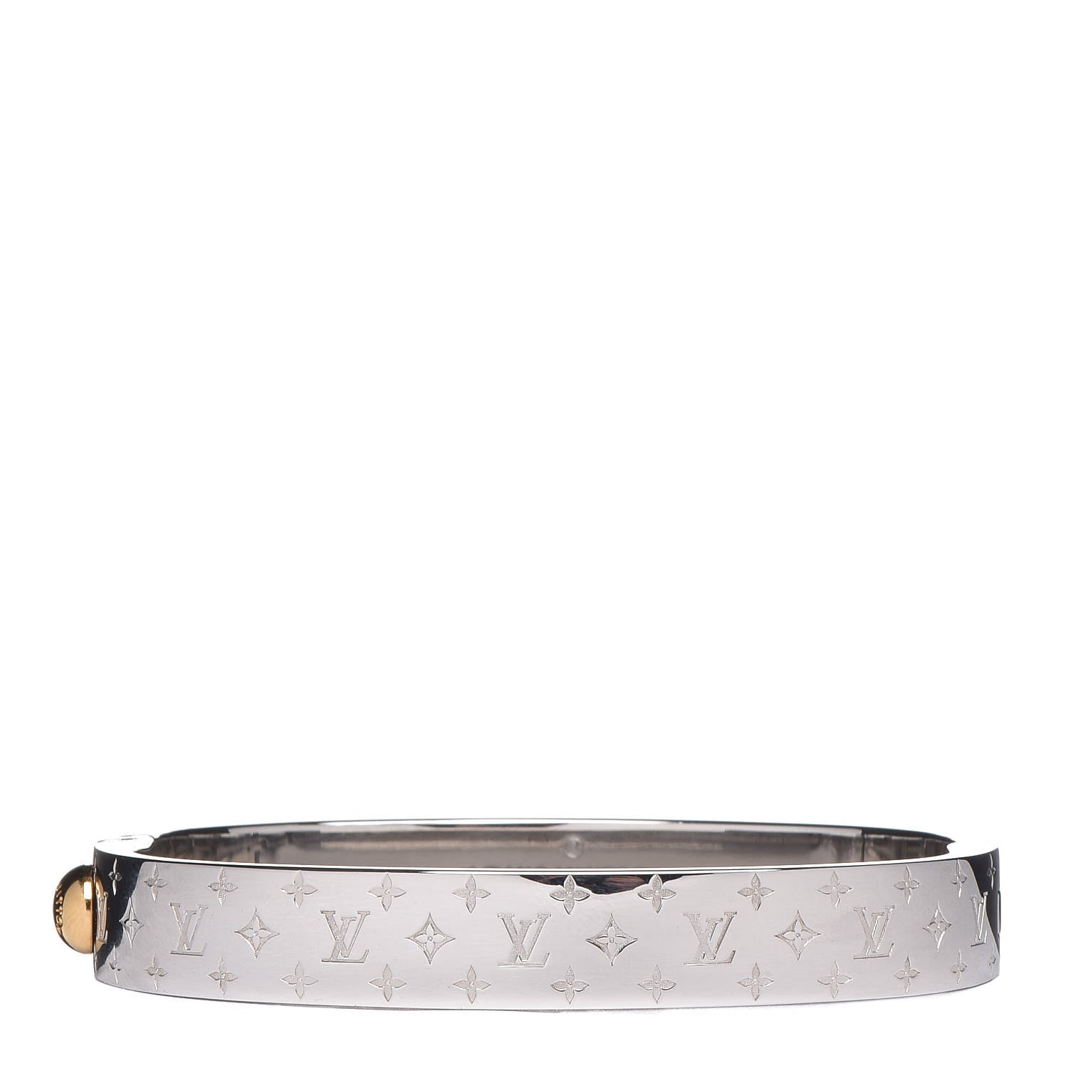 Louis Vuitton Palladium Monogram Nanogram Cuff M 1 of 8