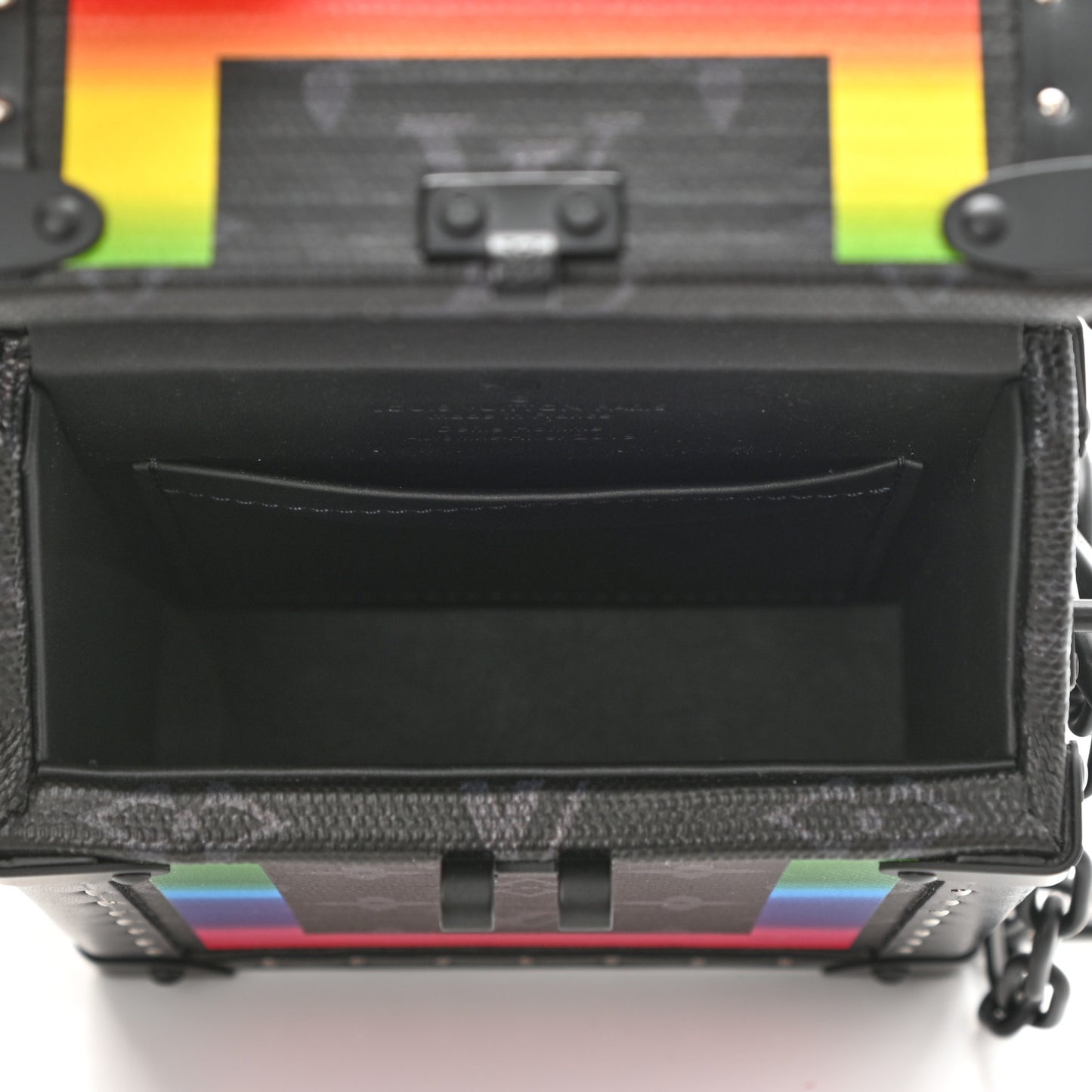 Monogram Eclipse Rainbow Vertical Trunk Black