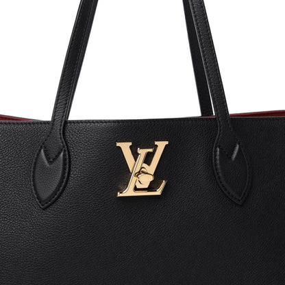 Louis Vuitton Grained Calfskin Lockme Shopper Black 12 of 12