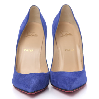 Christian Louboutin Veau Velours Pigalle Follies 100 Pumps 39 Metal Blue 2 of 7