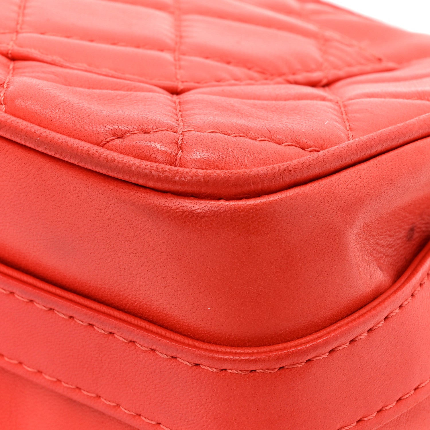 Chanel Lambskin Quilted Medium Icons Secret Label Flap Coral 12 of 12