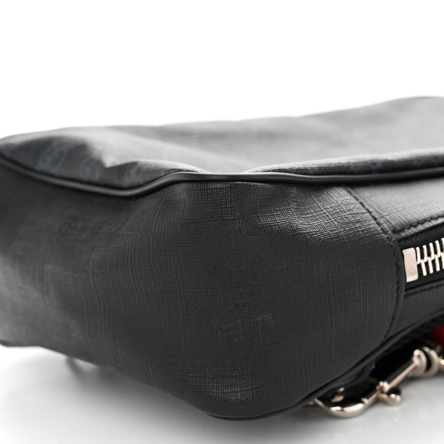 Gucci GG Supreme Monogram Web Belt Bag Black Grey 10 of 10