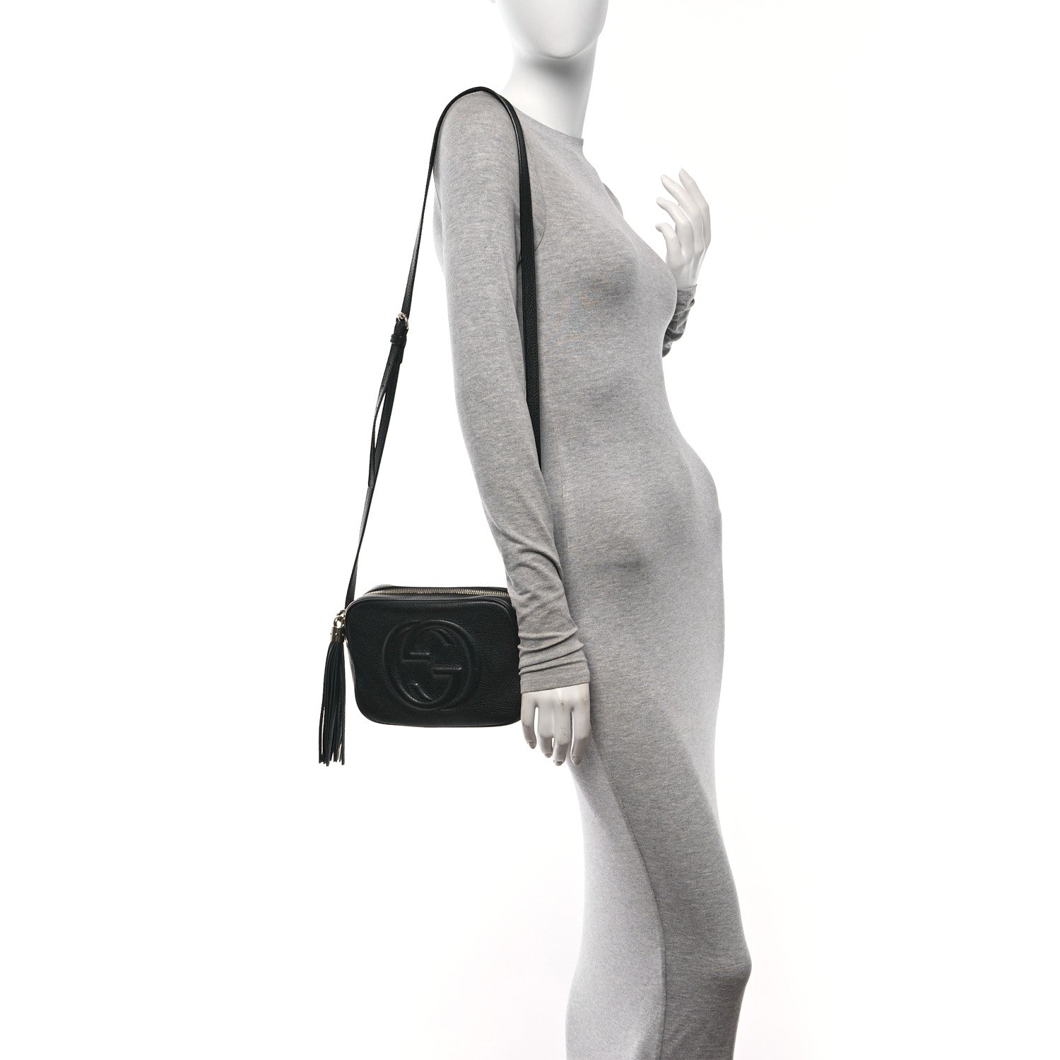 Gucci Pebbled Calfskin Small Soho Disco Bag Black 2 of 13