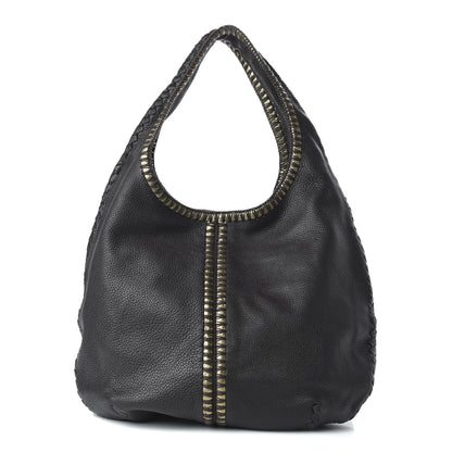 Bottega Veneta Cervo Deerskin Large Double Compartment Hobo Ebano 1 of 9