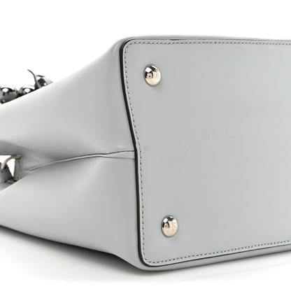 Fendi Vitello Liberty Pearl Petite 2Jours Tote Grigio Perla 11 of 12