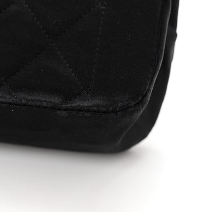 Chanel Satin Quilted Small Single Flap Bag Black 11 of 13