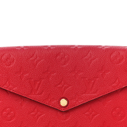 Louis Vuitton Empreinte Pochette Felicie Chain Wallet Scarlet 6 of 10