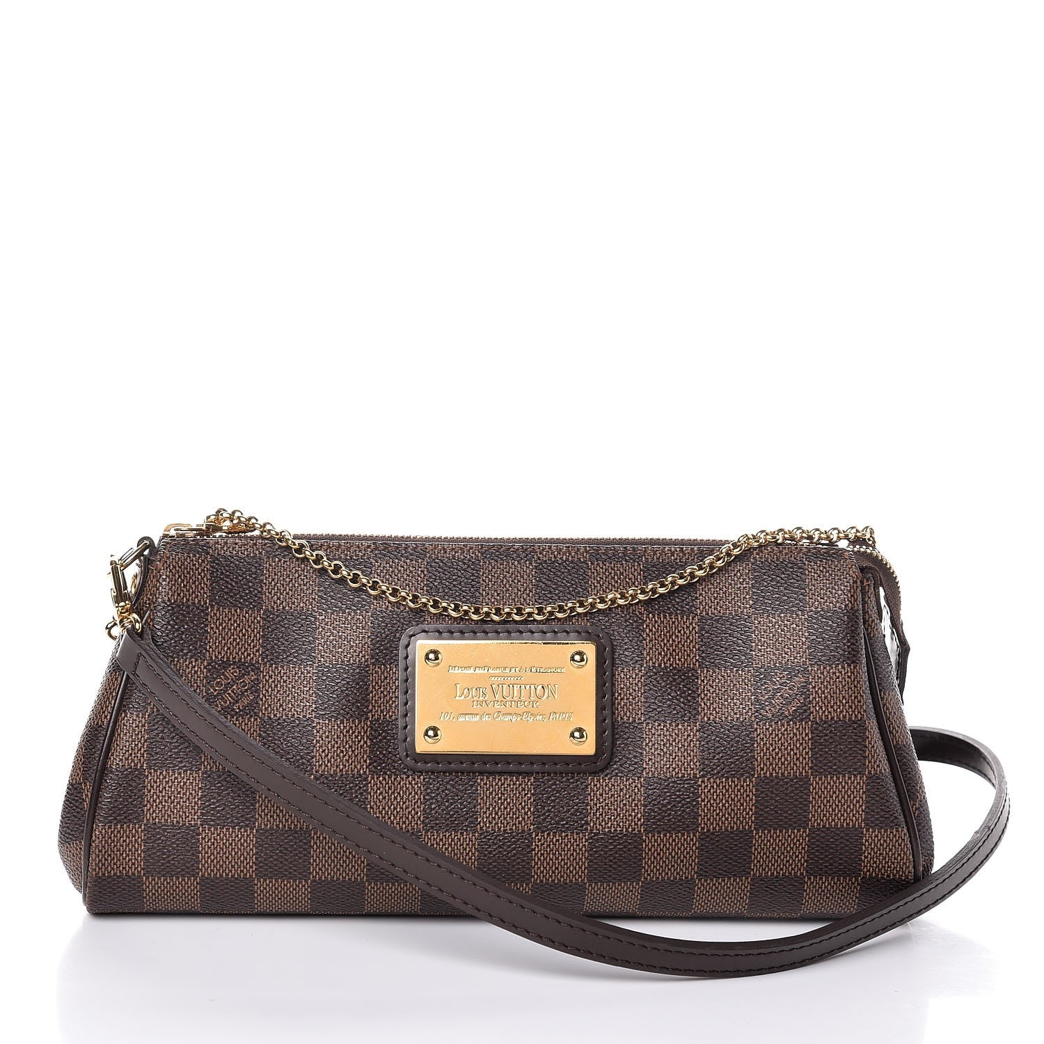 Louis Vuitton Damier Ebene Eva Clutch 1 of 7