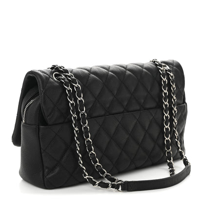 Chanel Caviar Quilted Jumbo Easy Flap Black 3 of 10