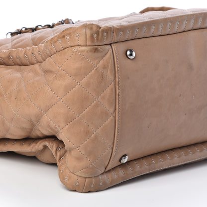 Chanel Calfskin Quilted Istanbul Shoulder Bag Beige 9 of 10