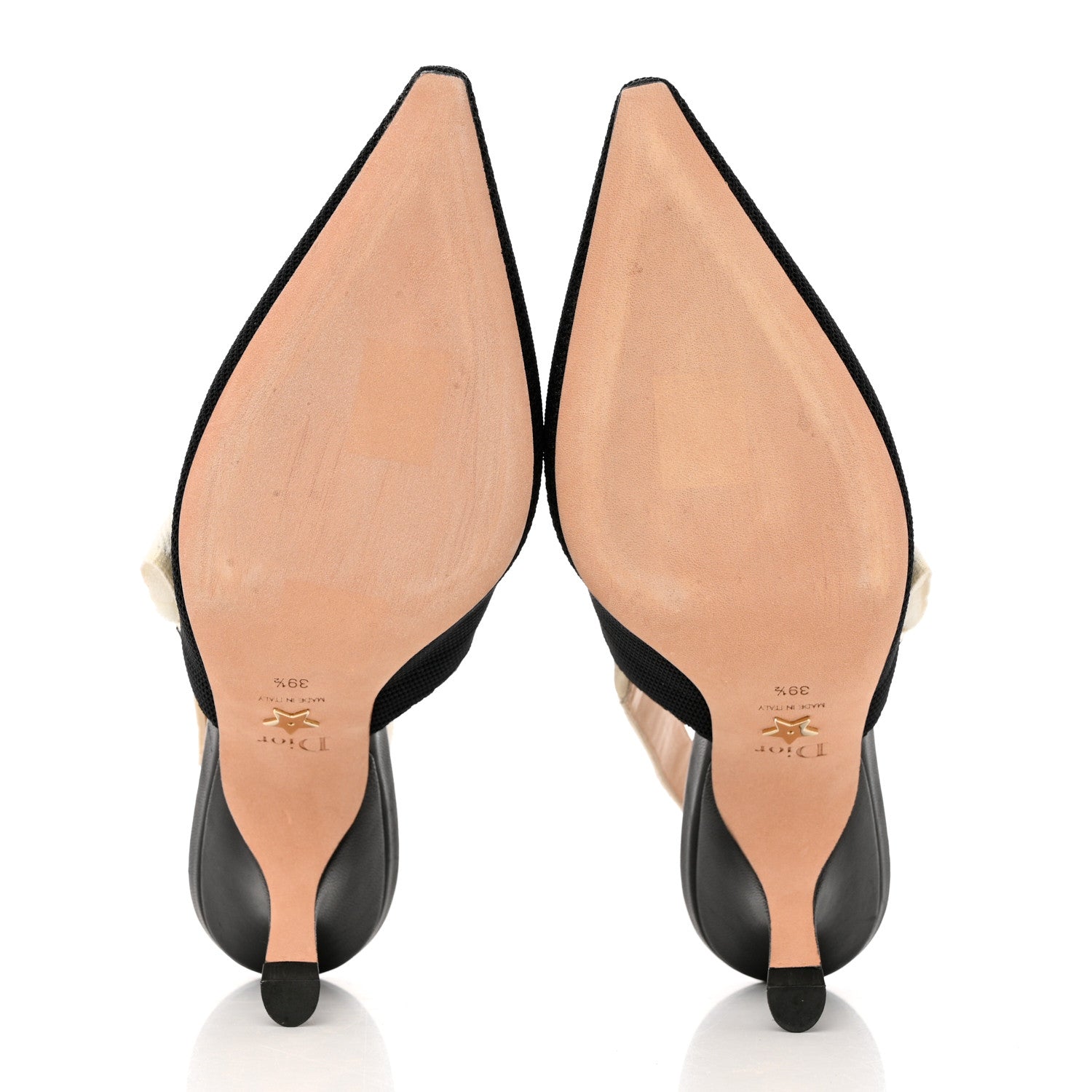 Christian Dior Technical Canvas Ribbon J Adior Slingback 65mm Pumps 39.5 Black 5 of 8