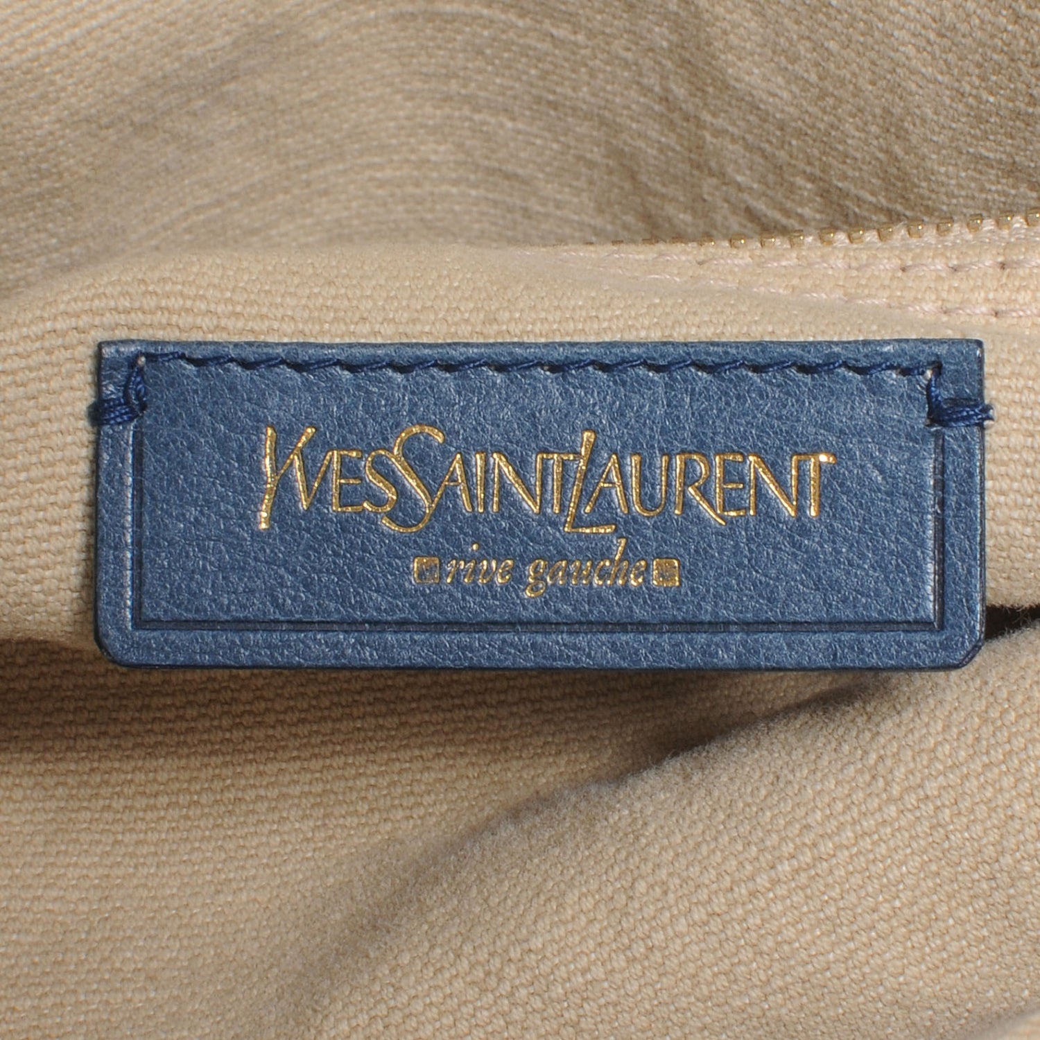 Saint Laurent Leather Nubuck Crocodile Embossed Large Muse Two Blue 6 of 7