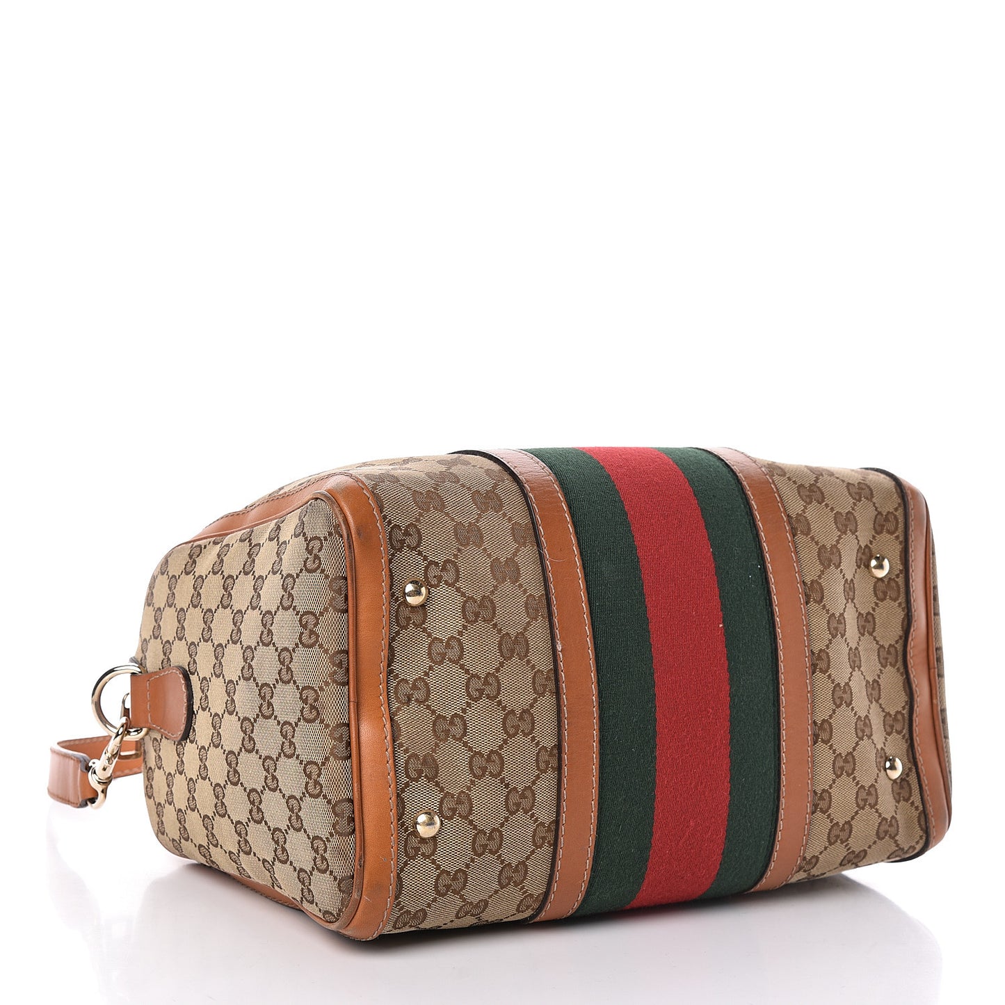 Monogram Vintage Web Medium Boston Tobacco