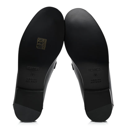 Hermes Calfskin Womens Destin Loafers 36 Black 5 of 10