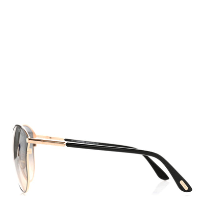 Tom Ford Metal Penelope Vintage Round Sunglasses TF320 Brown 3 of 9