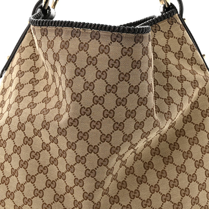 Gucci Monogram Large Horsebit Chain Hobo Dark Brown 8 of 10