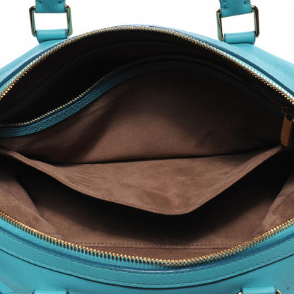 Christian Dior Lambskin Cannage New Lock Flap Bag Turquoise 5 of 13