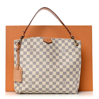 Louis Vuitton Damier Azur Graceful PM Rose Ballerine 15 of 15