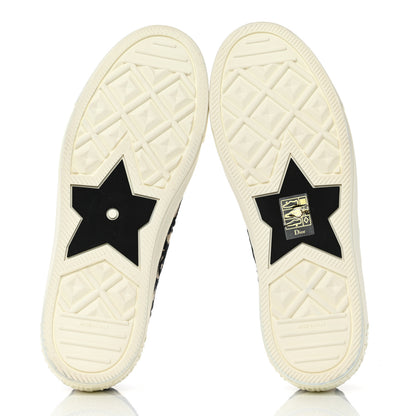 Christian Dior Canvas Oblique Walk'N'Dior Low Top Sneakers 39.5 Deep Blue 5 of 9