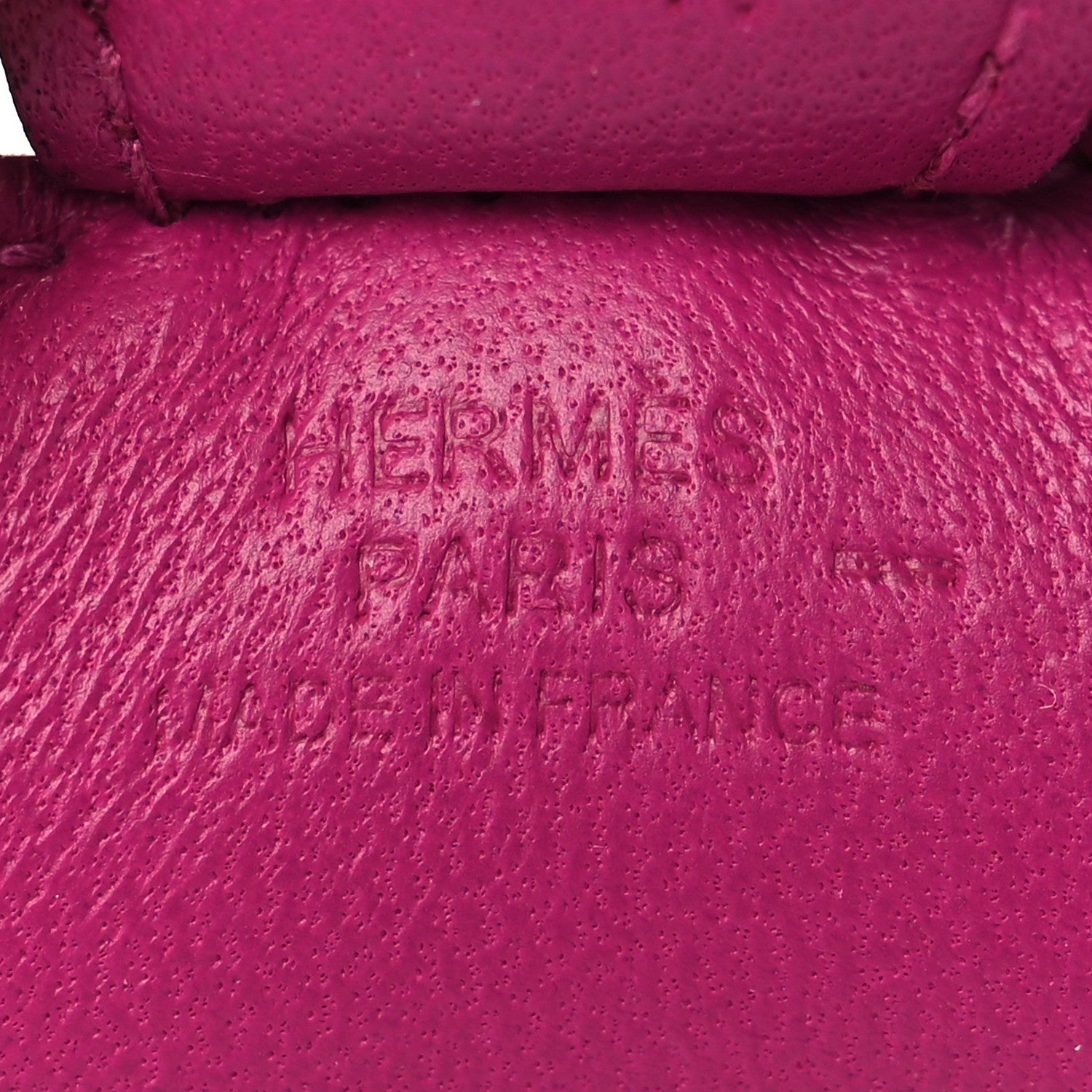 Hermes Milo Lambskin Lizard Touch Grigri Rodeo Horse Bag Charm PM Rose Pourpre 4 of 6
